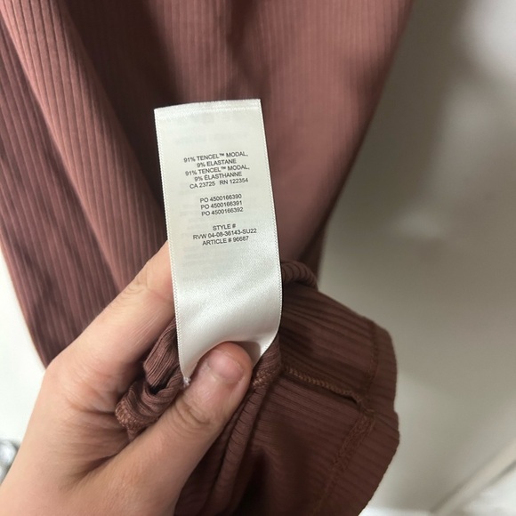 Wilfred Lanai Midi Bodycon Mocha Sorbet Dress - Picture 6 of 7